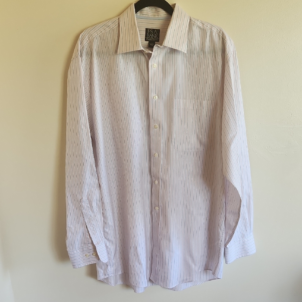 Jos. A. BANK, Signature Collection Wrinkle Free Shirt Size L